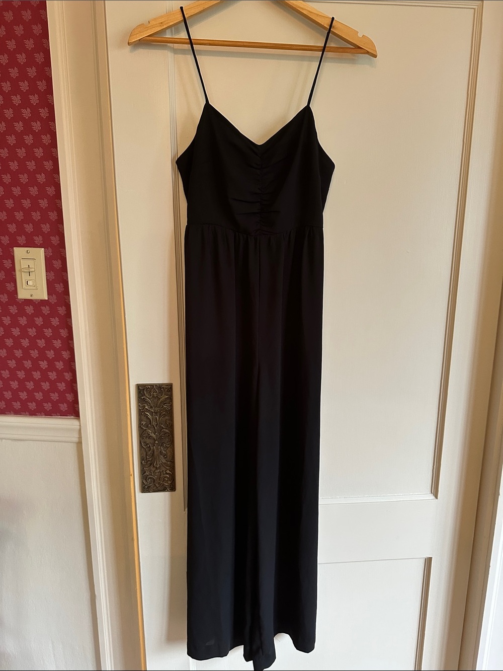 Madewell Classic Black Spaghetti-Strap Jumpsuit